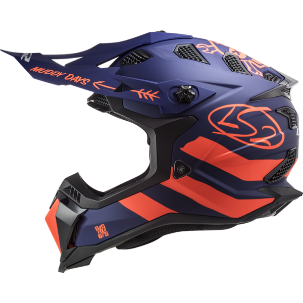 LS2 MX700 Subverter Evo Cargo Matt Blue Fluo Orange