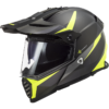 LS2 MX436 Pioneer Evo Router Matt Black Fluorescent Yellow - Image 2