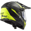 LS2 MX436 Pioneer Evo Router Matt Black Fluorescent Yellow - Image 4