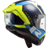 LS2 FF805 Thunder C Racing1 Gloss Blue Hi-Viz Yellow - Image 3