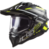 LS2 MX701 Explorer Carbon Edge Gloss Black Hi Viz Yellow - Image 2